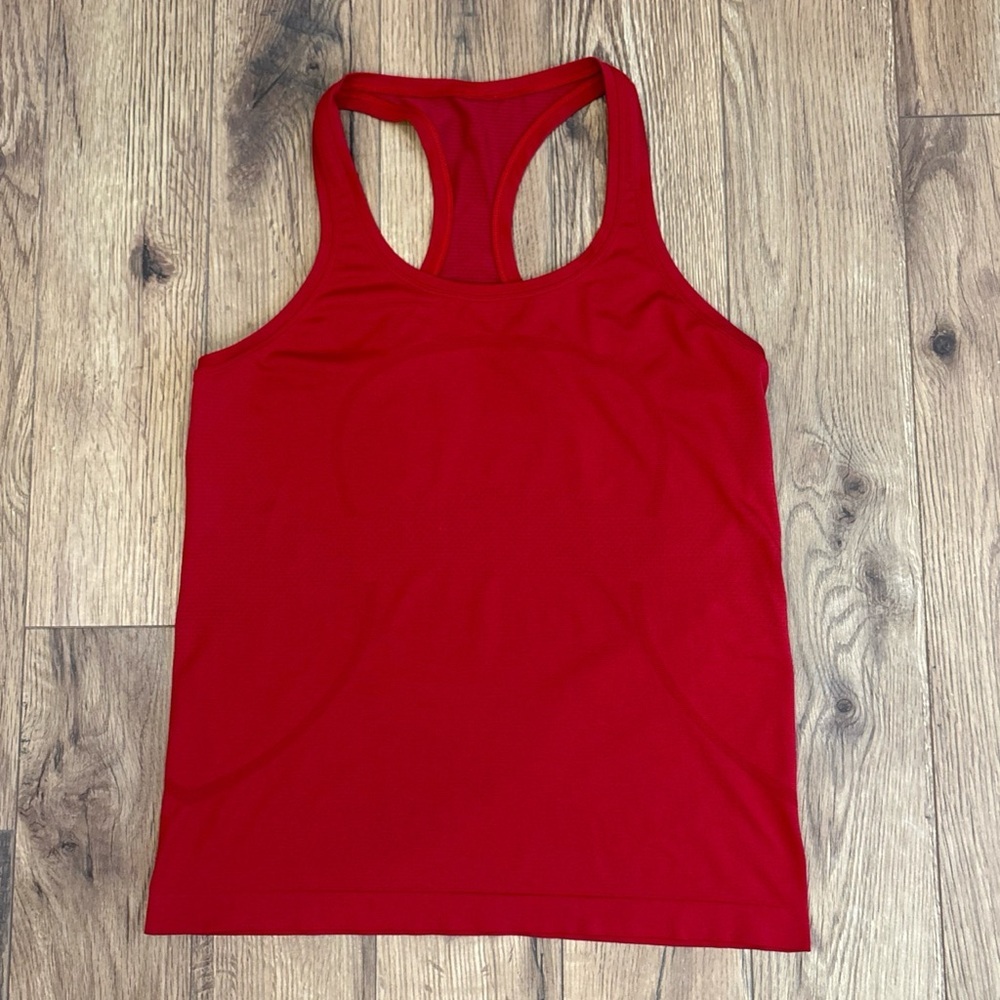 Lululemon Swiftly Tech Racerback Tank Top In Dark Red Size 12